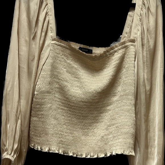 J Crew Smocked Top - Picture 3 of 6